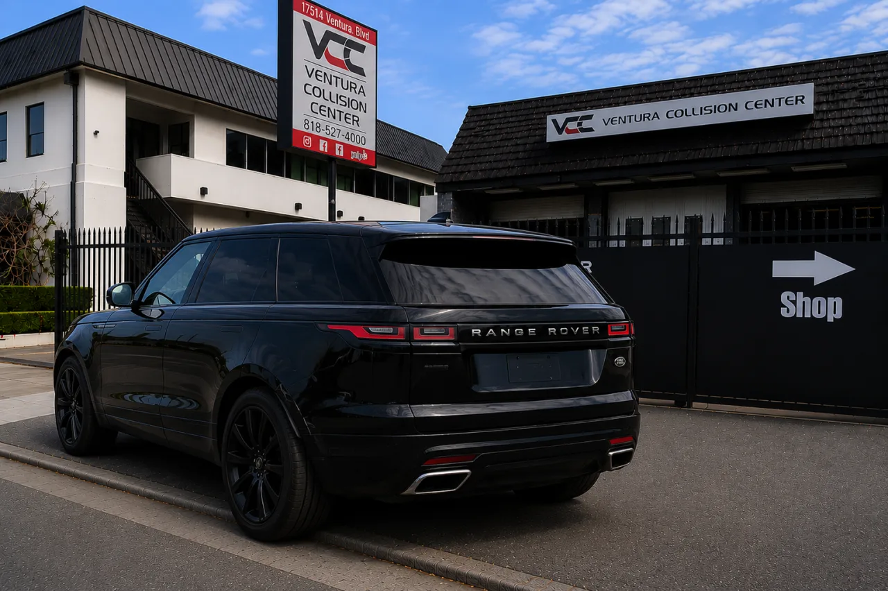 Range Rover Sport after collision repair at Ventura Collision Center